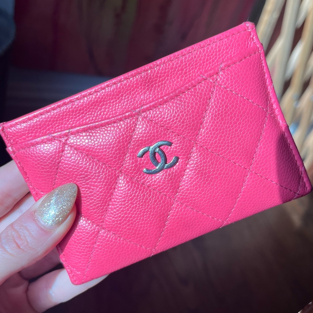 Chanel CC Quilted Card Holder